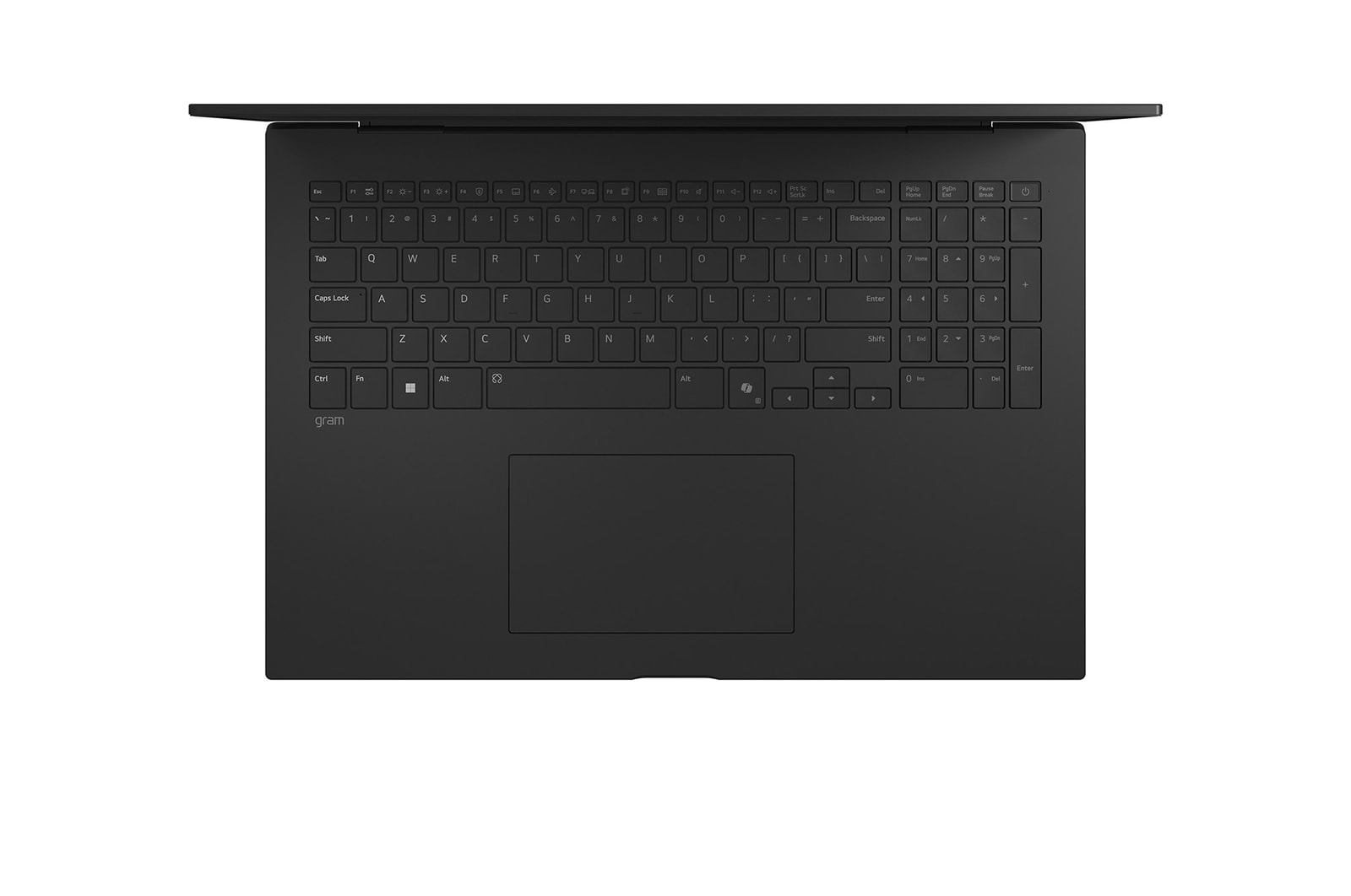 Tastaturansicht von oben