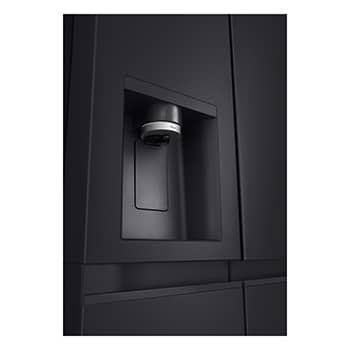LG 623L Side by Side Fridge with Smart Inverter Compressor? in Essence Black Steel, GS-L6104EV