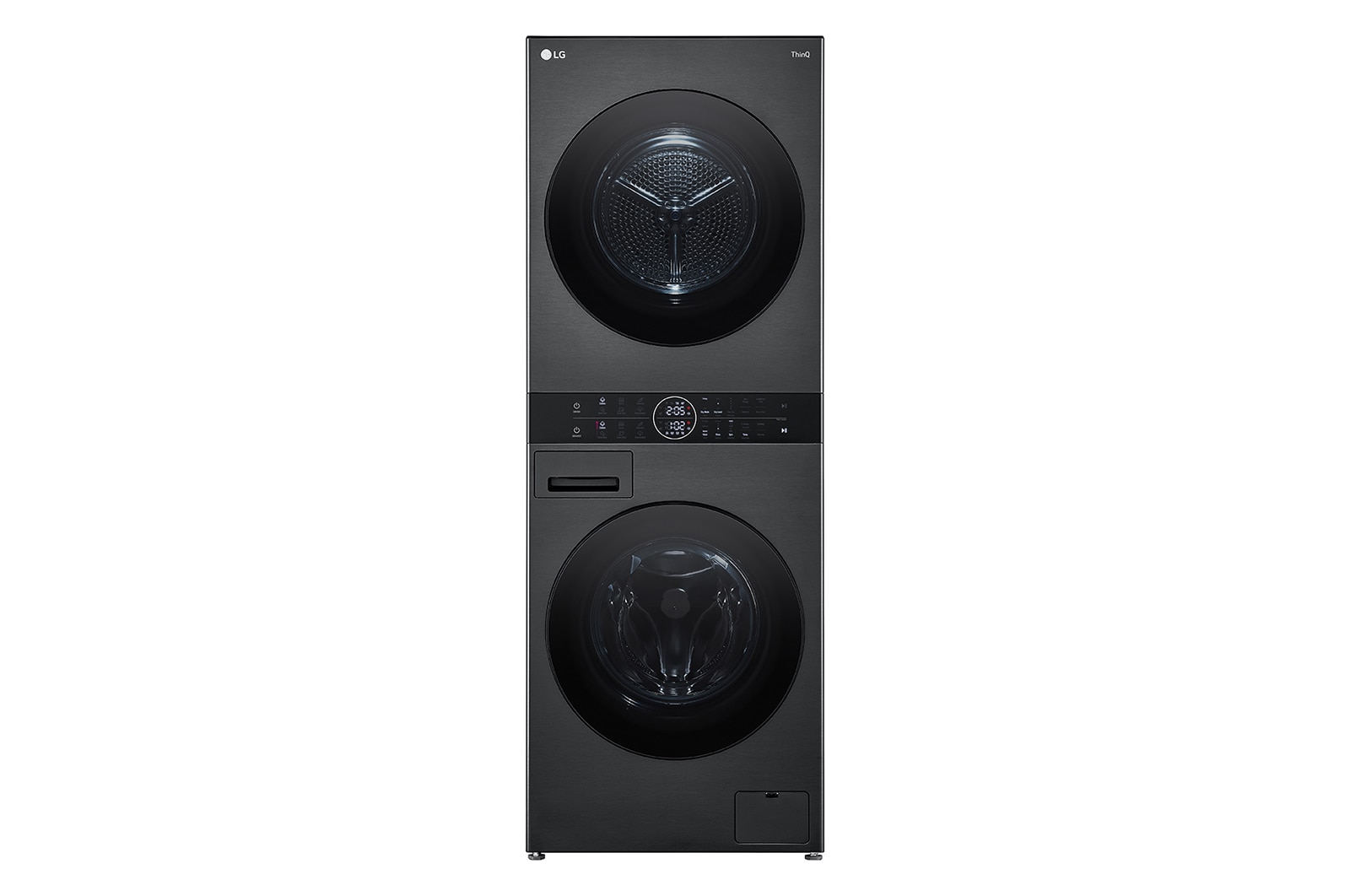 LG 14/10kg AI DD? Front Load WashTower? in Black Steel, WT1410NHB