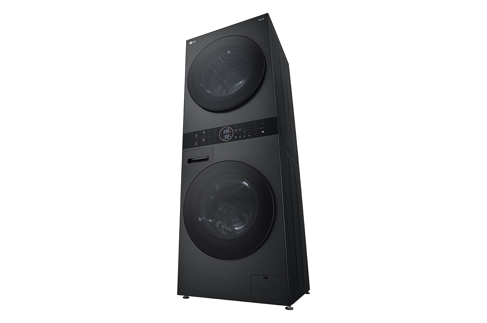 LG 14/10kg AI DD? Front Load WashTower? in Black Steel, WT1410NHB