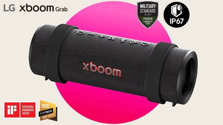 xboom Grab ?????????????????????????????????? ??????????????????????????????????? IP67 ????????????????????????????????????? iF Design Award ???????????? Digital Trends