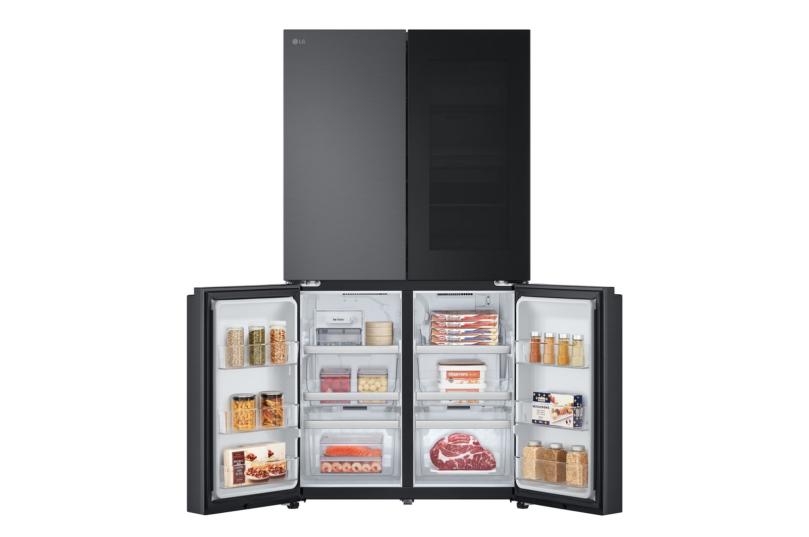 LG ??????? Multidoor 23.5 ??? Instaview GC-V24FFCHB ?????? Smart Wi-Fi , GC-V24FFCHB