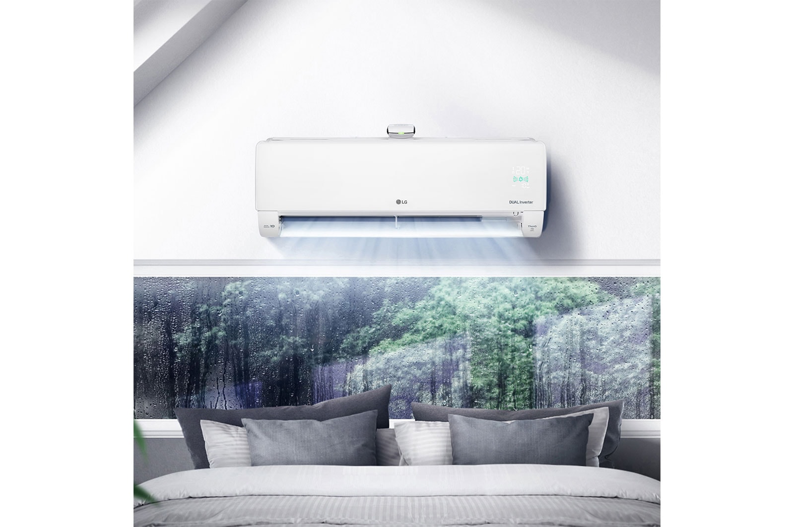 LG ????????????????? LG DUALCOOL Puri ???? IPQ13R1 ???? 11,300 Btu with Air Purification, IPQ13R1