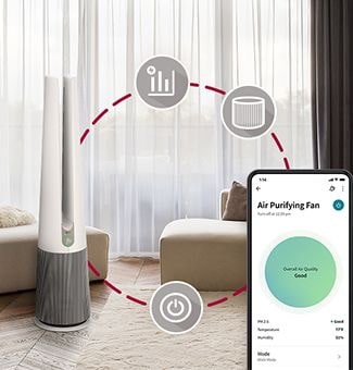  ??????????????? LG Puricare Aero Tower ????????????????????????????????????? ??????? LGThinQ