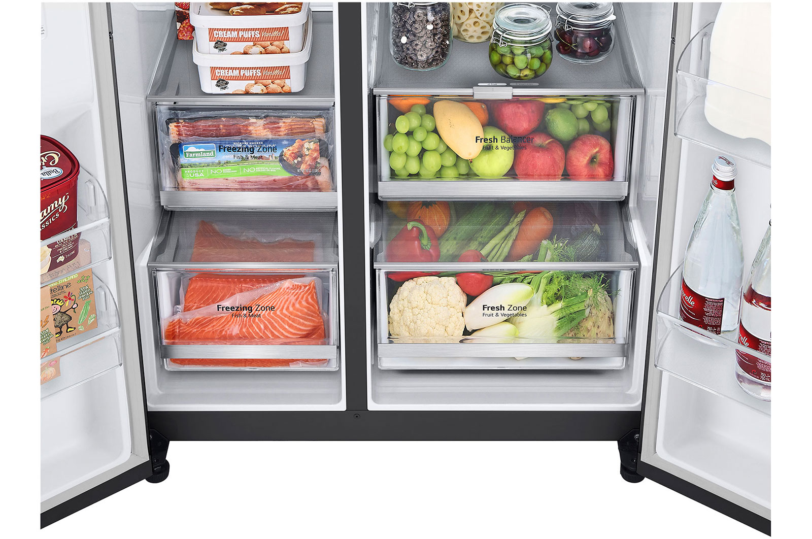 bottom drawer with food