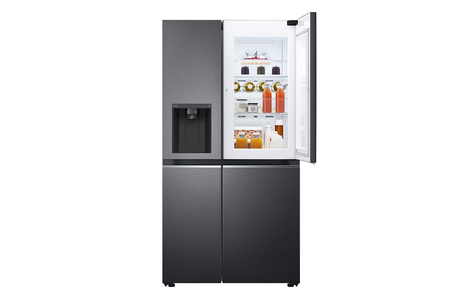 LG ??????? Side-by-Side ???? GC-J257CQES ???? 22.4 ??? ???? Inverter Linear Compressor ????? Smart WI-FI control ??????????????????????????, GC-J257CQES