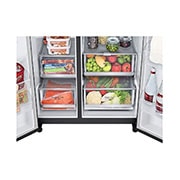 LG ??????? Side-by-Side ???? GC-J257CQES ???? 22.4 ??? ???? Inverter Linear Compressor ????? Smart WI-FI control ??????????????????????????, GC-J257CQES