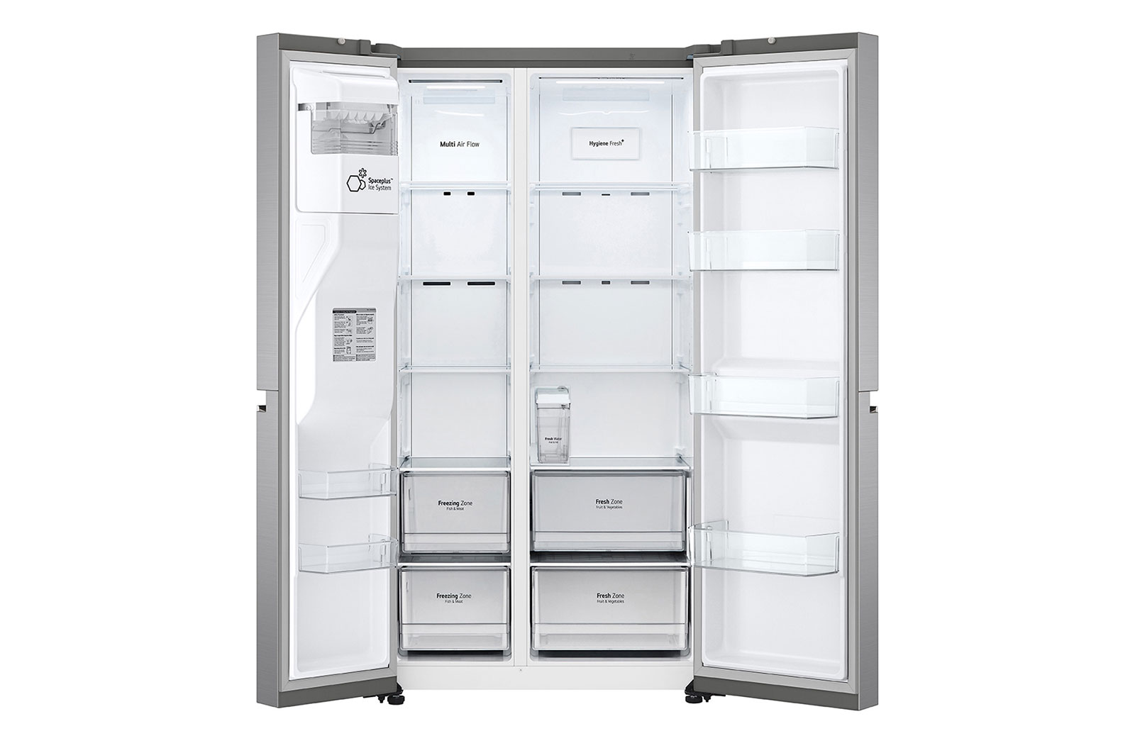 LG ??????? Side-by-Side ???? GC-L257SLNL ???? 22.4 ??? ???? Linear Inverter Compressor ????? Smart WI-FI control ??????????????????????????, GC-L257SLNL
