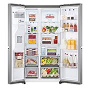 LG ??????? Side-by-Side ???? GC-L257SLNL ???? 22.4 ??? ???? Linear Inverter Compressor ????? Smart WI-FI control ??????????????????????????, GC-L257SLNL