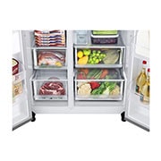 LG ??????? Side-by-Side ???? GC-L257SLNL ???? 22.4 ??? ???? Linear Inverter Compressor ????? Smart WI-FI control ??????????????????????????, GC-L257SLNL