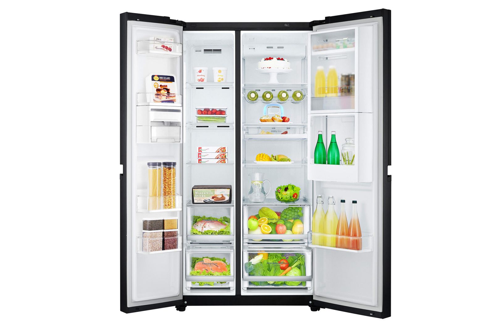 LG ??????? Side by Side ???? GC-M247UGBV ???? 21.8 ??? ???? Inverter Linear Compressor, GC-M247UGBV