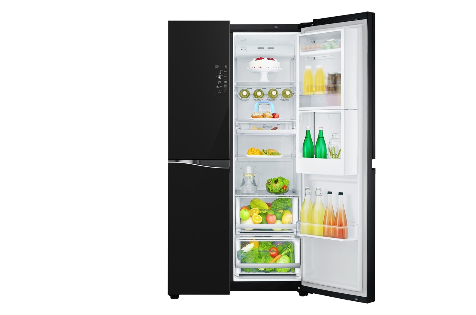LG ??????? Side by Side ???? GC-M247UGBV ???? 21.8 ??? ???? Inverter Linear Compressor, GC-M247UGBV