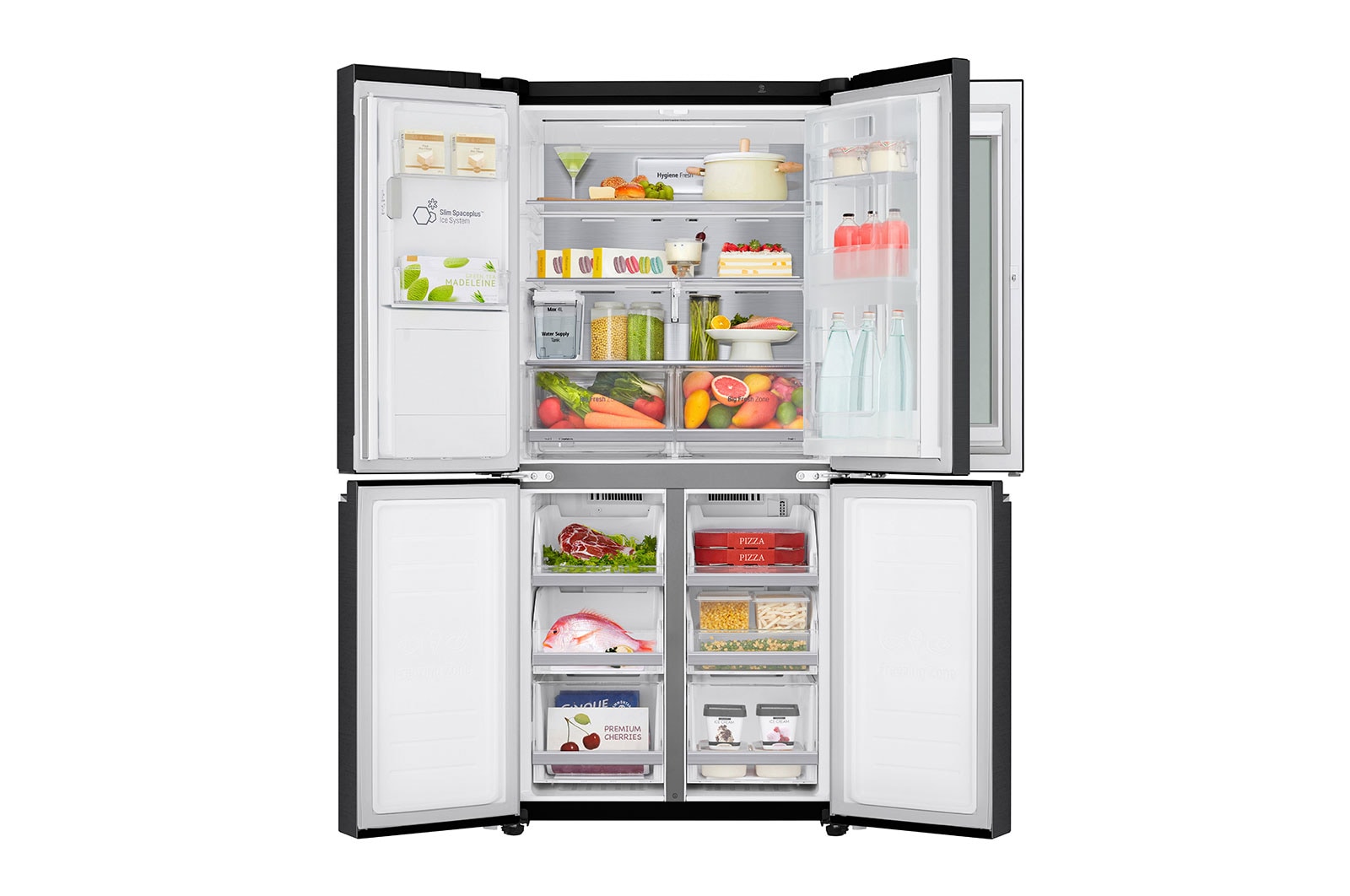 LG  ??????? Multi Door ???? GC-X22FTQLL ???? 17.4 ??? ???? Inverter Linear Compressor ????? Smart WI-FI control ??????????????????????????, GC-X22FTQLL