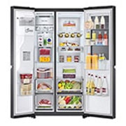 LG ??????? Instaview Door-in-Door ???? GC-X257CQES ???? 22.4 ??? ???? Inverter Linear Compressor ????? Smart WI-FI control ??????????????????????????, GC-X257CQES