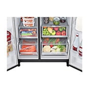 LG ??????? Instaview Door-in-Door ???? GC-X257CQES ???? 22.4 ??? ???? Inverter Linear Compressor ????? Smart WI-FI control ??????????????????????????, GC-X257CQES