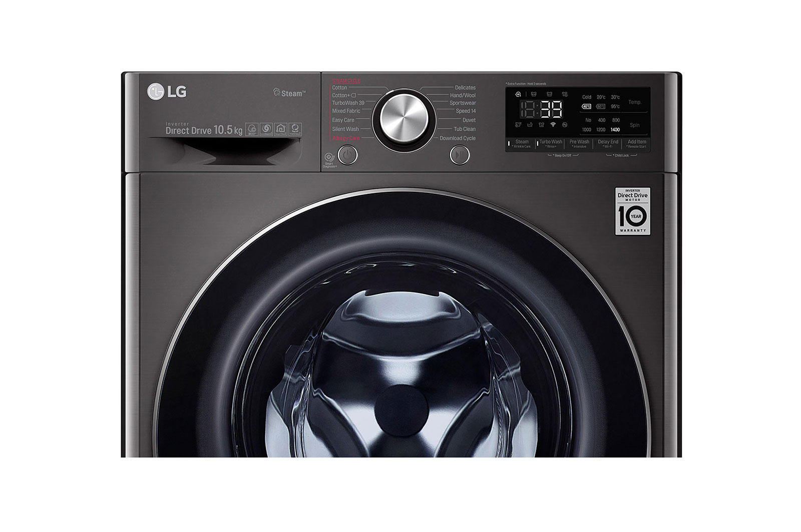 LG ??????????????????? ???? FV1450S2B ???? AI DD? ????????? 10.5 ??. ????? Smart WI-FI control ??????????????????????????, FV1450S2B