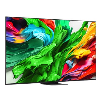 LG QNED evo QNED85 TV’nin arkadan g?rünümü.