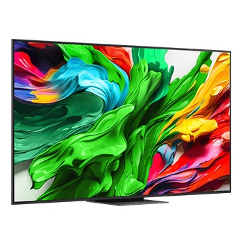 LG QNED evo QNED85 TV’nin arkadan g?rünümü.