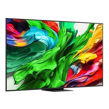 LG QNED evo QNED85 TV’nin arkadan g?rünümü.