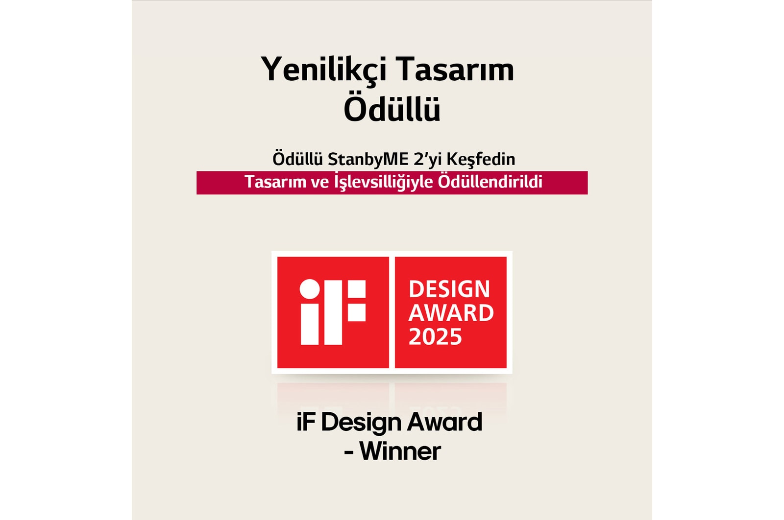 iF Design Award 2025 logosu. Design Award ?dül Sahibi.