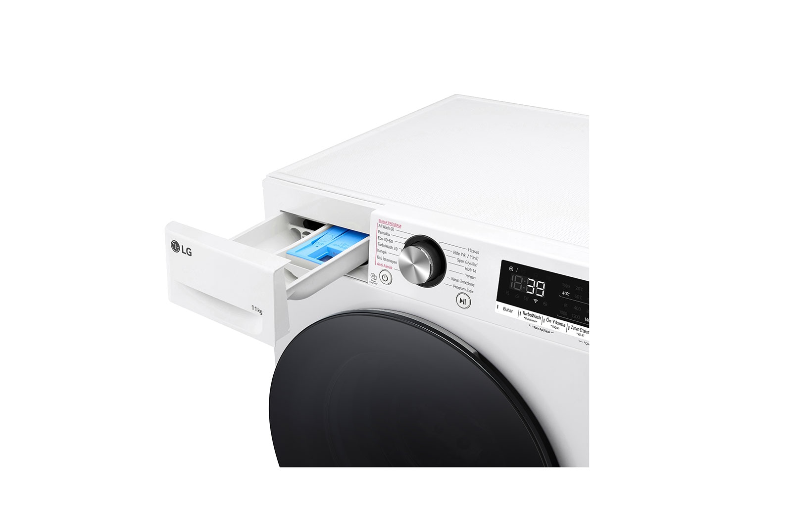 LG ?ama??r Makinesi | 6 Hareketli |  AI DD? | Wi-Fi | Buhar ?zellikli | Beyaz Renk, F4Y7EYWYW