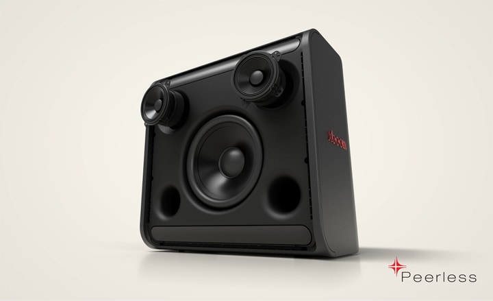 xboom Stage 301'in i? par?alar? g?steriliyor. Woofer ve midrange’ler ileri gidiyor ve ritmik bir ?ekil titre?iyor.