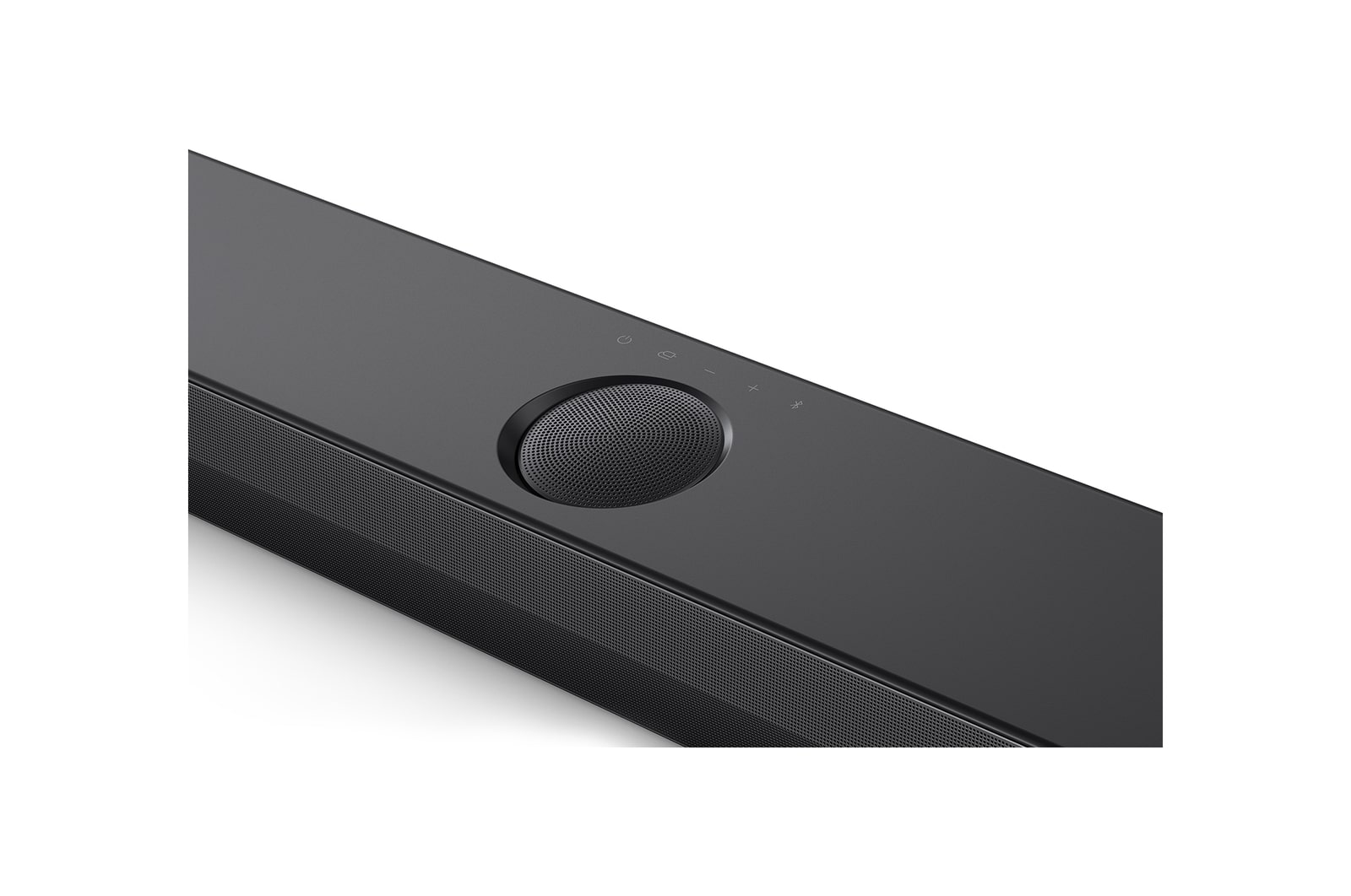 LG Soundbar S70TY'nin Merkez Yukar? Ses Veren Kanal?n?n yukar?dan ?a?l? g?rünümü
