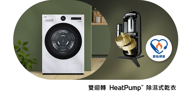 乾衣機和雙迴轉HeatPump?示意