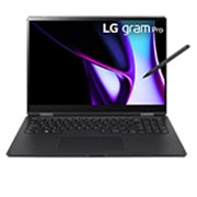 LG gram Pro 16'' Windows 11 Home 極致輕薄 2-in-1 AI 翻轉觸控筆電 - 曜石黑 (1TB / Intel<sup>?</sup> Core? Ultra 7 Evo), 16T90SP-K