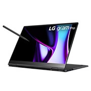 LG gram Pro 16'' Windows 11 Home 極致輕薄 2-in-1 AI 翻轉觸控筆電 - 曜石黑 (1TB / Intel<sup>?</sup> Core? Ultra 7 Evo), 16T90SP-K