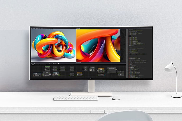 LG UltraWide? 曲面顯示器。