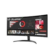 LG 34 吋 21:9 曲面 UltraWide? QHD (3440 x 1440) 多工作業螢幕, 34WR50QC-B