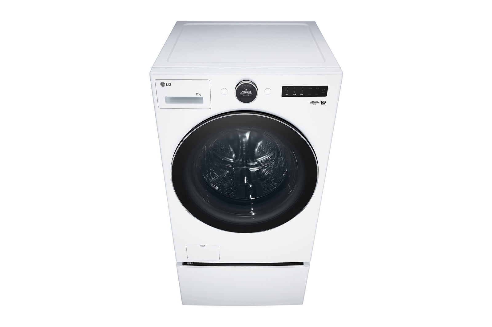 LG 洗22+2.5公斤 TWINWash 雙能洗｜冰瓷白｜蒸洗脫, TW22FWPT.S250HW