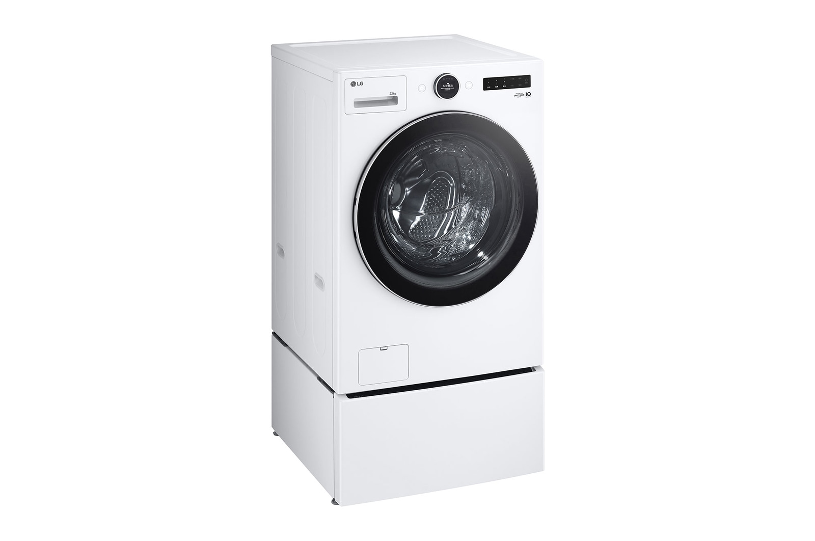 LG 洗22+2.5公斤 TWINWash 雙能洗｜冰瓷白｜蒸洗脫, TW22FWPT.S250HW