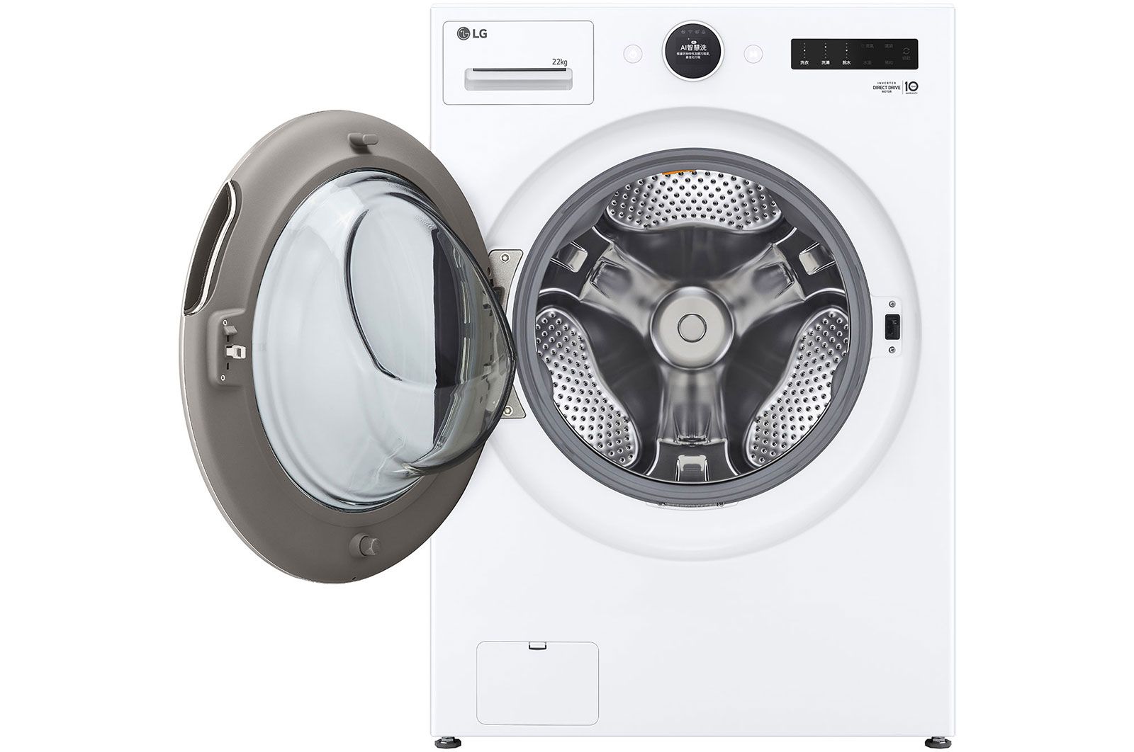 LG 洗乾衣機堆疊／蒸洗脫22公斤 AI 除濕式乾衣20公斤 (冰瓷白), FD22FWPT.WR20DW