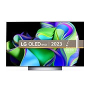 Front view with LG OLED evo and 10 Years World No.1 OLED Emblem on screen