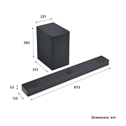 LG Soundbar for TV with Dolby Atmos 3.1.3 channel USC9S 2024, USC9S