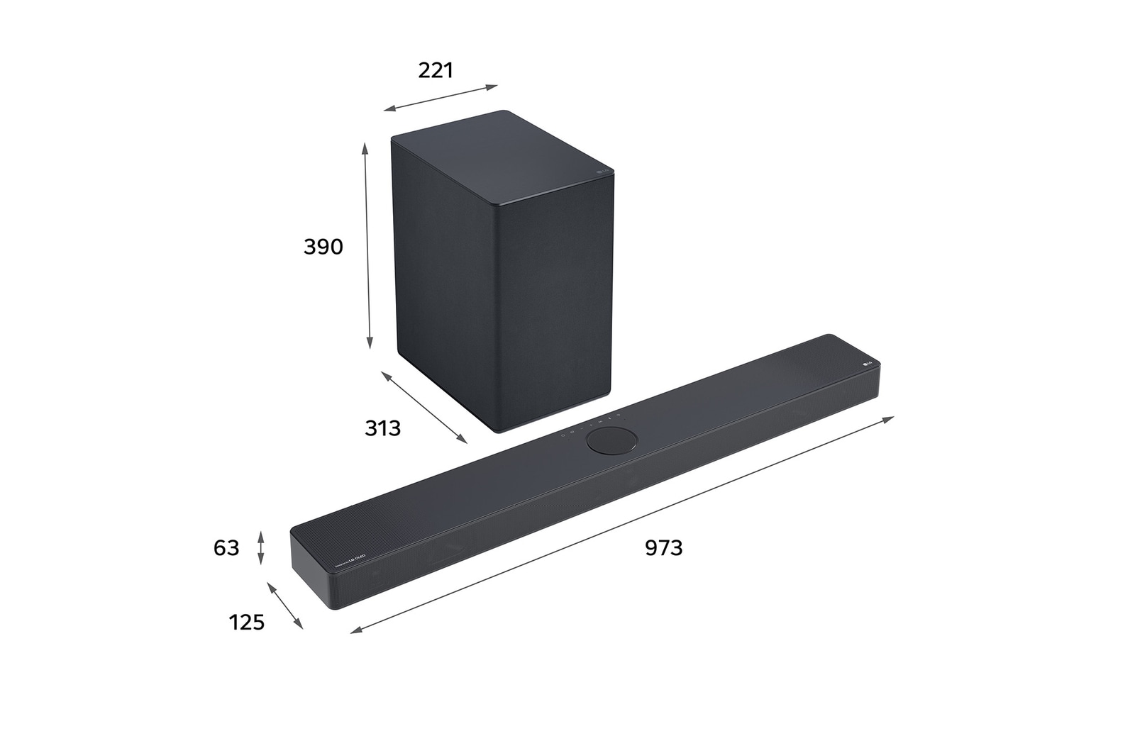 LG Soundbar for TV with Dolby Atmos 3.1.3 channel USC9S 2024, USC9S