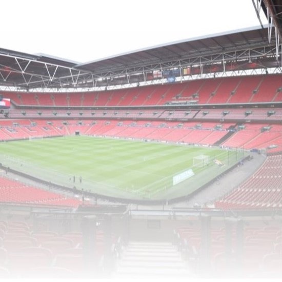 An empty Wembley Stadium