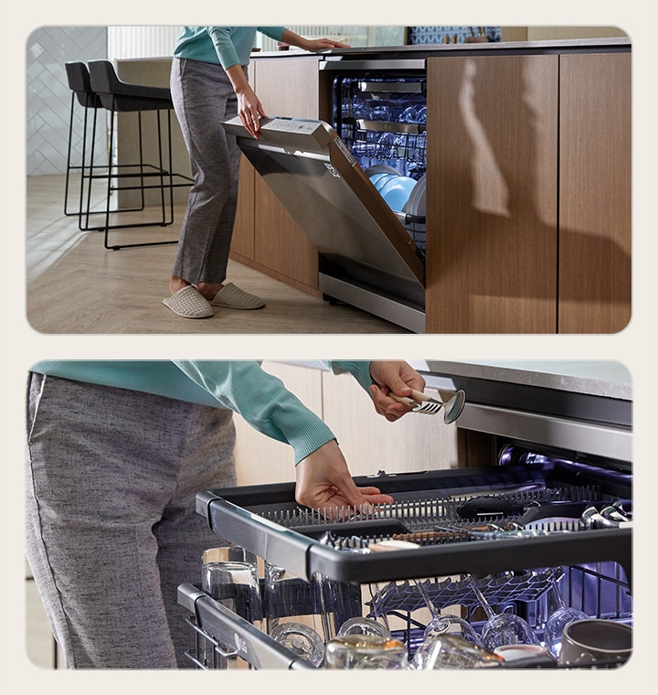 Loading LG Dishwasher