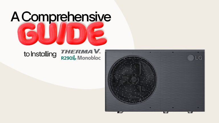 LG R290 Monobloc stands in black square box
