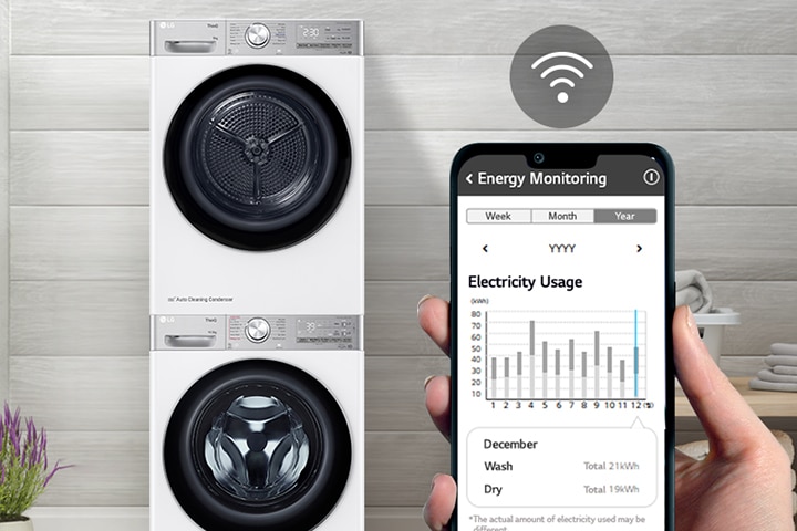 LG ThinQ? app continuously monitors washing machines