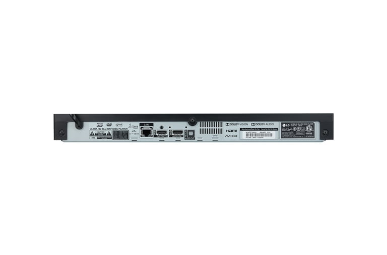 LG 4K Ultra HD HDR Dolby Vision Blu-ray Player, UBK90