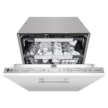 Front view of 60cm QuadWash? Integrated Dishwasher TrueSteam? (DB425TXS)