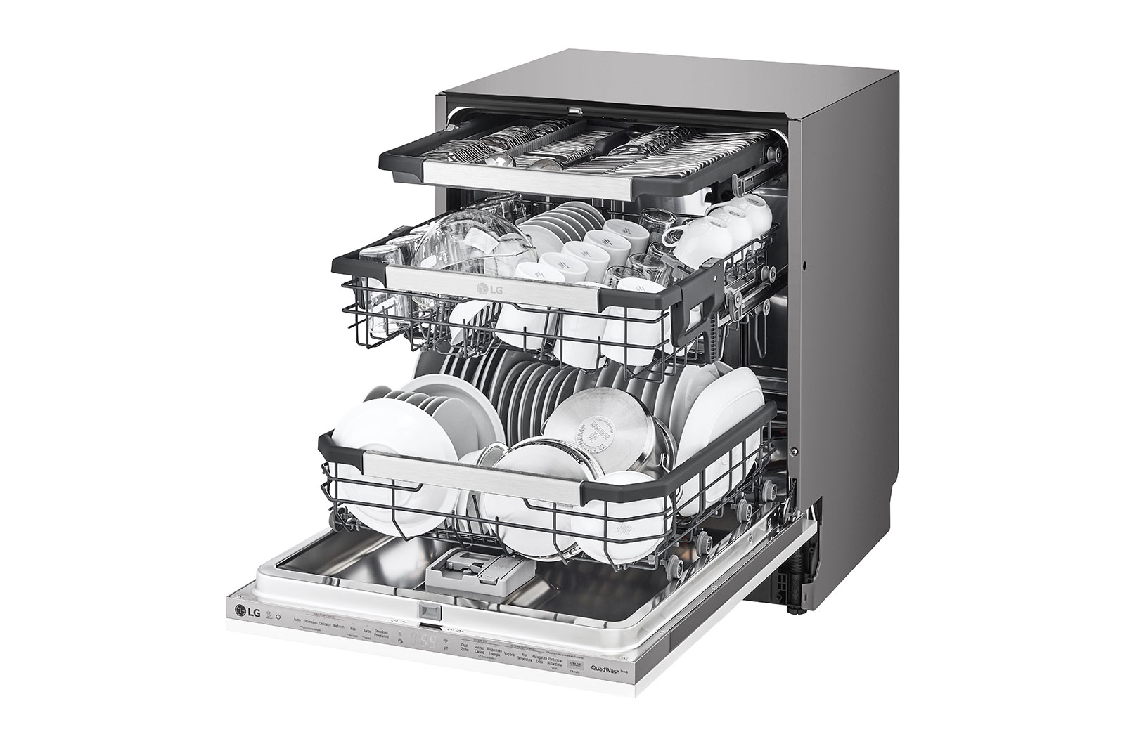 LG 60cm QuadWash? Integrated Dishwasher TrueSteam? , DB425TXS