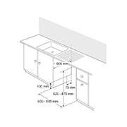 LG 60cm QuadWash? Integrated Dishwasher TrueSteam? , DB425TXS