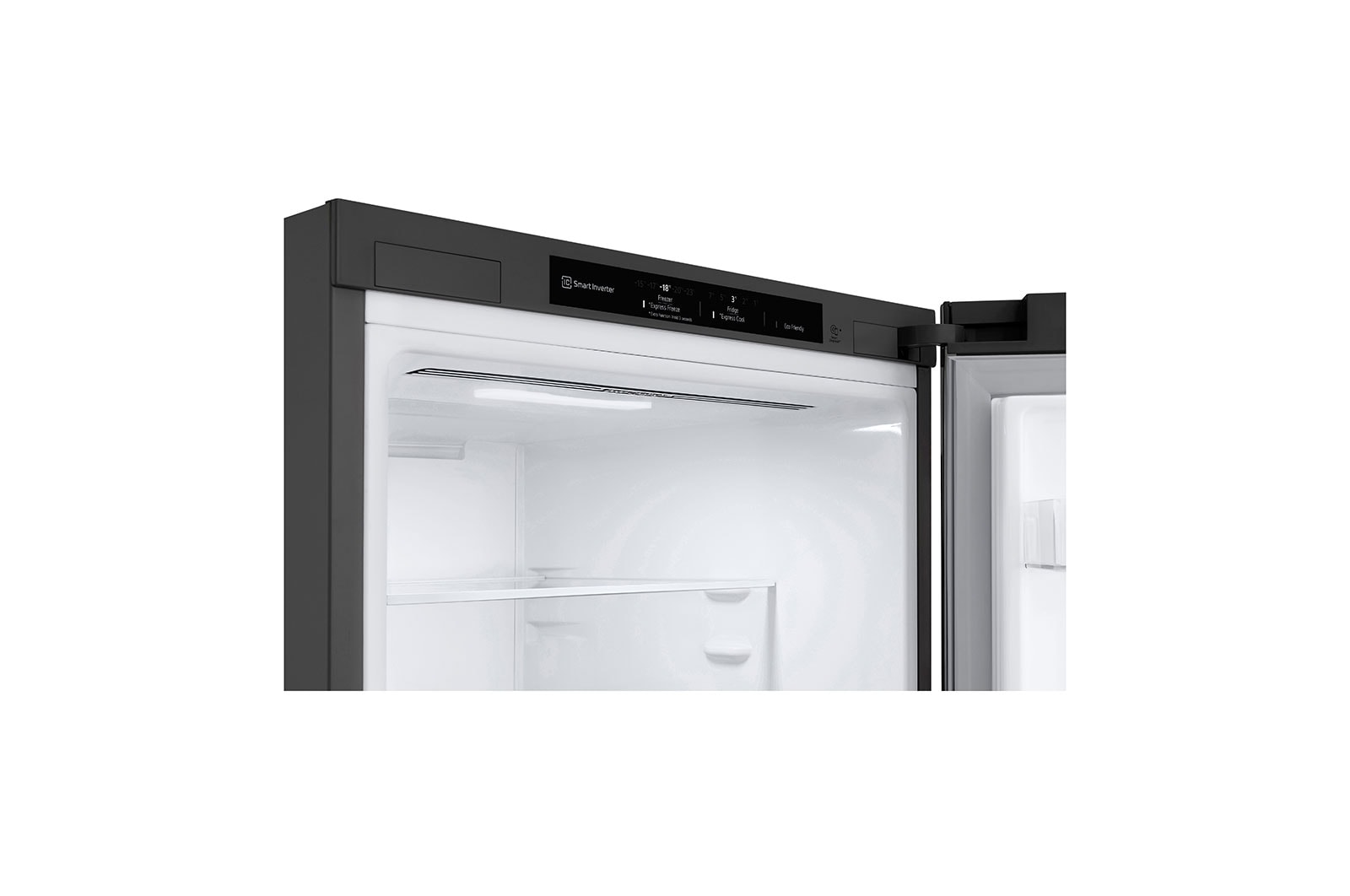 LG 341L Tall Fridge Freezer Total No Frost, Dark Graphite, GBB61DSJEN