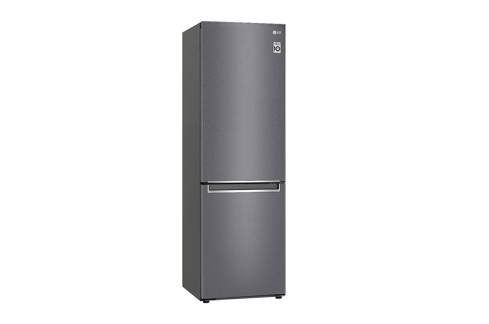LG 341L Tall Fridge Freezer Total No Frost, Dark Graphite, GBB61DSJEN