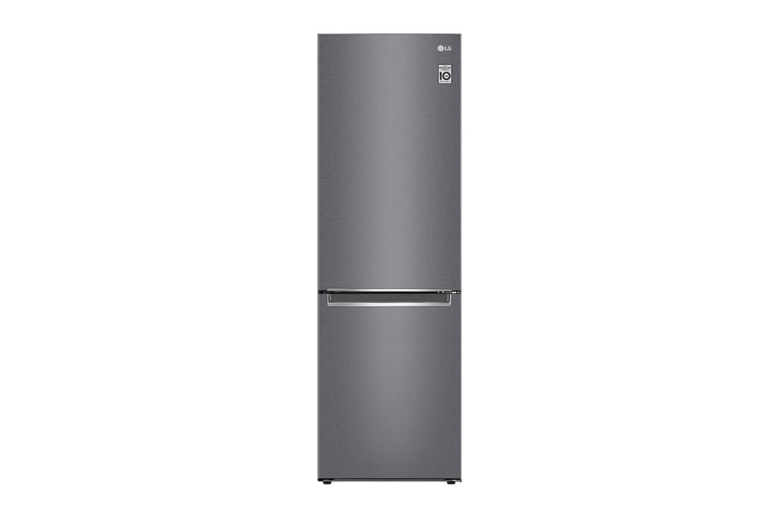 LG 341L Tall Fridge Freezer Total No Frost, Dark Graphite, GBB61DSJEN