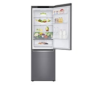 LG 341L Tall Fridge Freezer Total No Frost, Dark Graphite, GBB61DSJEN
